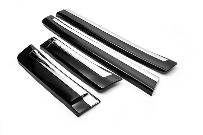 Купить Комплект дверных молдингов (2008-2016) Черный цвет для Toyota Land Cruiser 200