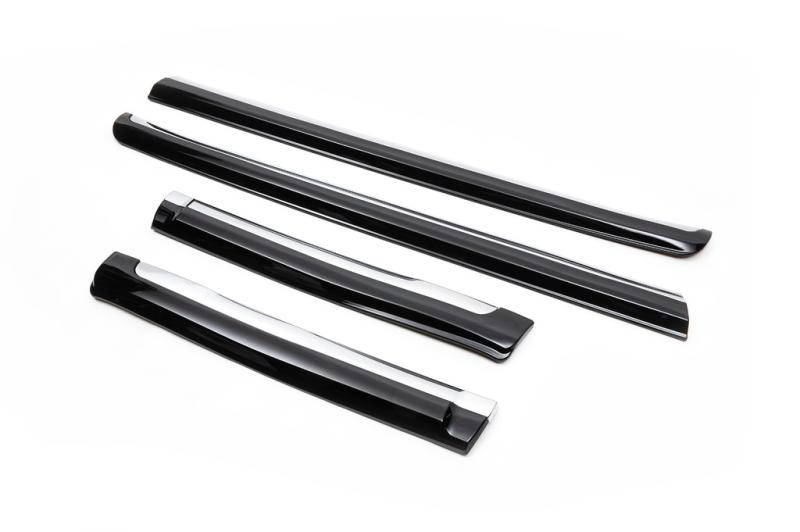 Купити Молдинг дверей (дизайн 2013-2017) Чорний колір для Toyota Land Cruiser Prado 150