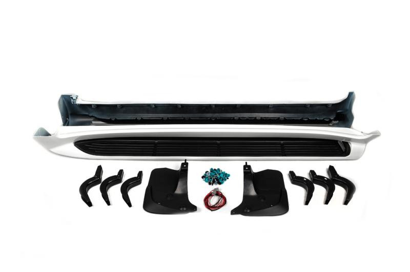 Купить Боковые пороги с LED (дизайн 2015-2020) Черный цвет для Toyota Land Cruiser 200