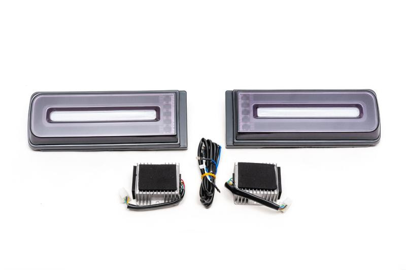 Купить Задние фонари W464-style Black Edition V1 для Mercedes G сlass W463 1990-2018 гг