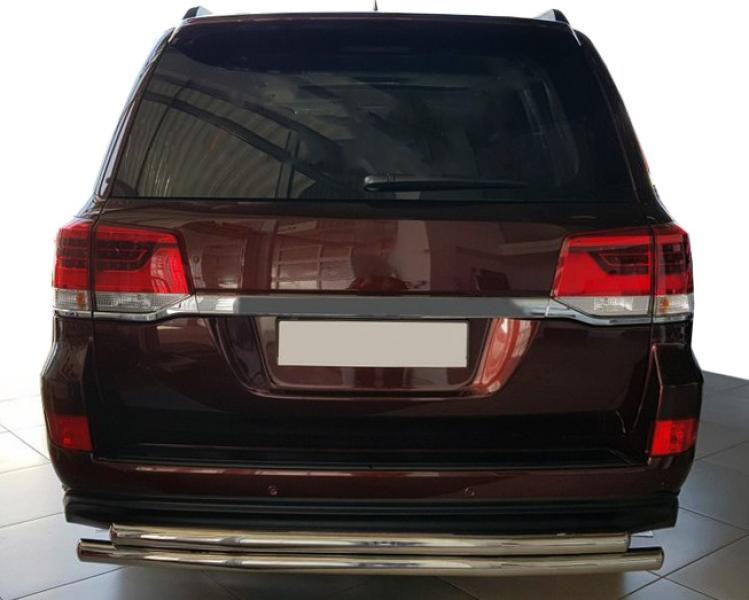 Купити Задній захист AK002-double (2 шт., нерж) для Toyota Land Cruiser 200