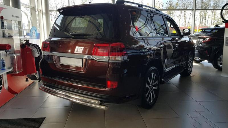 Купити Задній захист AK002-double (2 шт., нерж) для Toyota Land Cruiser 200