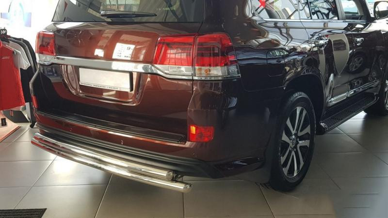 Купити Задній захист AK002-double (2 шт., нерж) для Toyota Land Cruiser 200