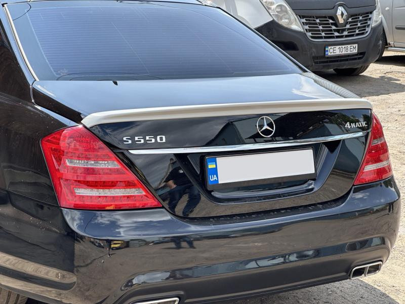 Купити Спойлер (ABS, під фарбування) для Mercedes S-сlass W221