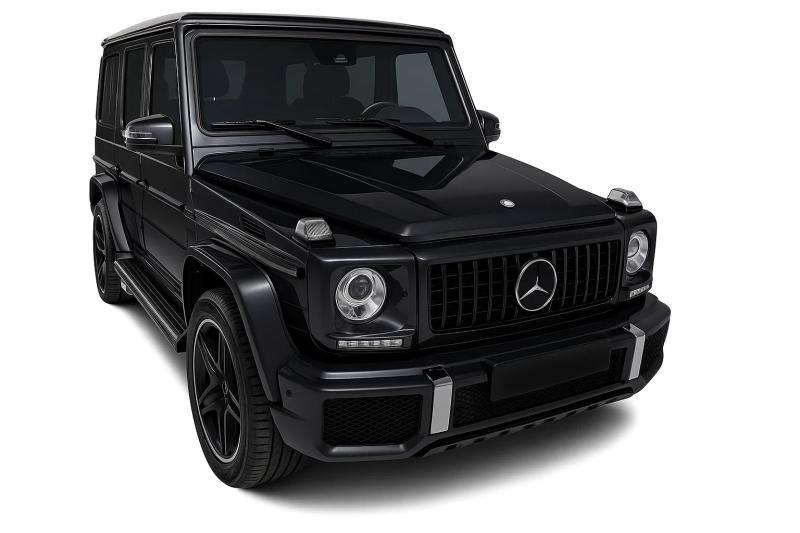 Купити Передня решітка (GT Panamericana, без хрому) Повністю чорна для Mercedes G сlass W463 1990-2018рр