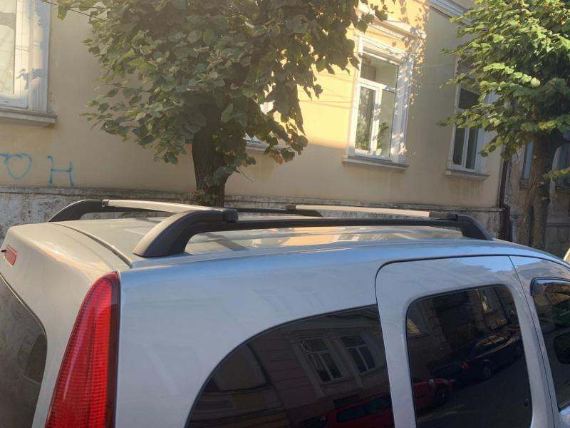 Купити Оригінальні рейлінги (з поперечками) Сірі-2025чорні для Mercedes Citan 2013-2021 рр