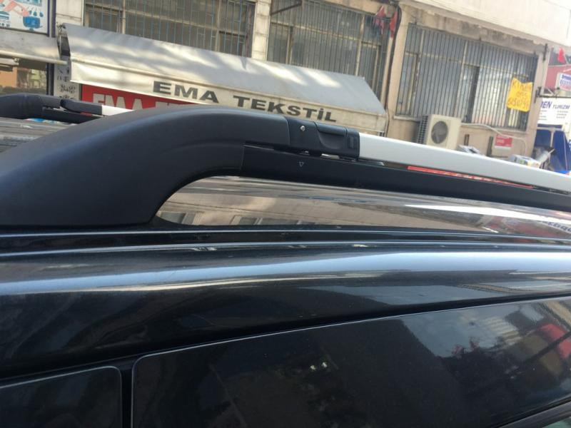 Купити Оригінальні рейлінги (з поперечками) Сірі-2025чорні для Mercedes Citan 2013-2021 рр