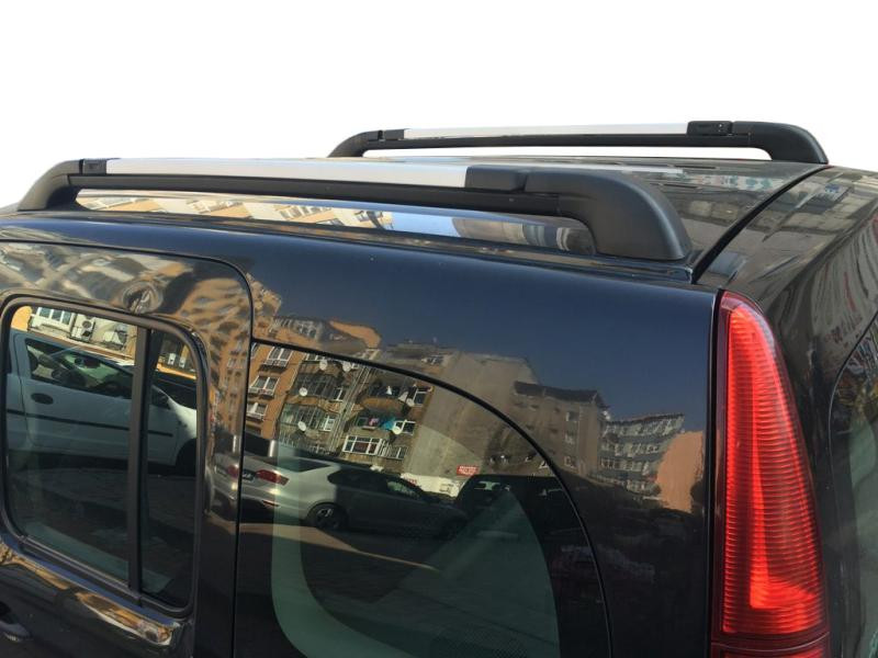 Купити Оригінальні рейлінги (з поперечками) Сірі-2025чорні для Mercedes Citan 2013-2021 рр