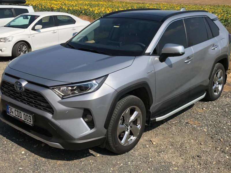 Купить Боковые пороги Fullmond (2 шт., алюминий) для Toyota Rav 4 2019- гг