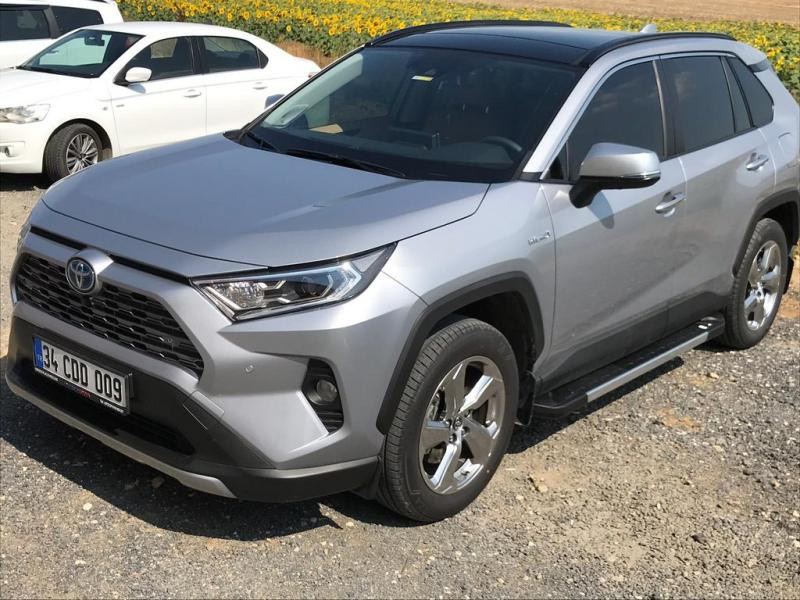 Купити Бокові пороги RedLine V1 (2 шт., алюміній) для Toyota Rav 4 2019- рр