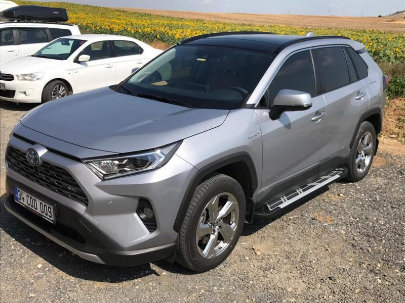 Купити Бокові пороги Sunrise (2 шт., алюміній) для Toyota Rav 4 2019- рр