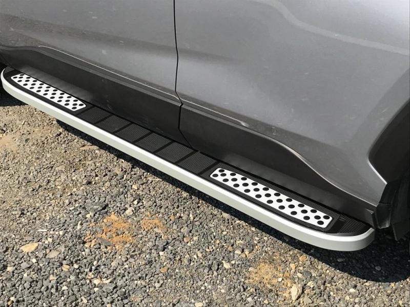 Купить Боковые пороги Tayga V2 (2 шт., алюминий) для Toyota Rav 4 2019- гг