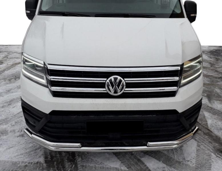 Купити Передній захист ST085 (нерж) для Volkswagen Crafter 2016- рр