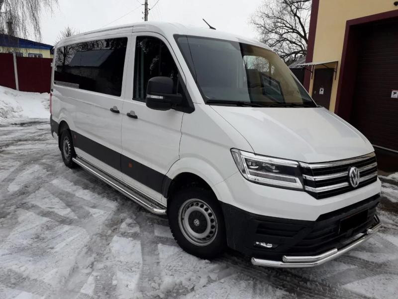 Купити Передній захист ST085 (нерж) для Volkswagen Crafter 2016- рр