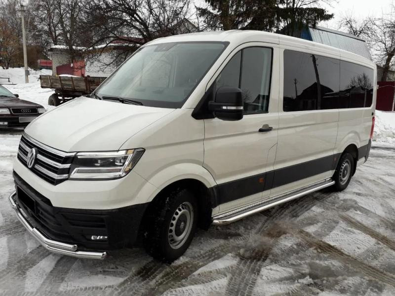 Купити Передній захист ST085 (нерж) для Volkswagen Crafter 2016- рр