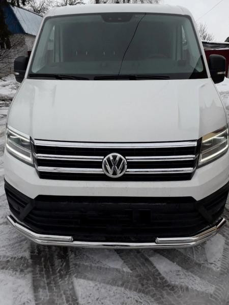 Купити Передній захист ST085 (нерж) для Volkswagen Crafter 2016- рр