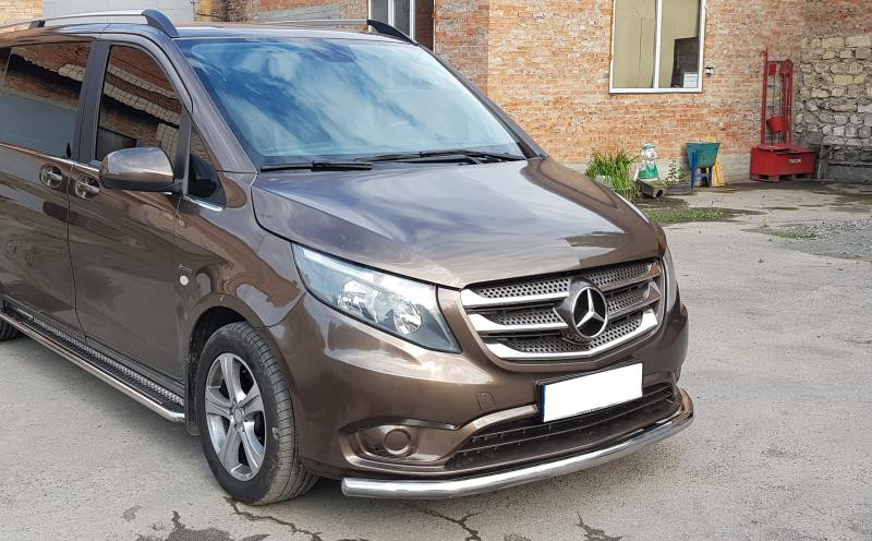 Купить Передняя защита ST008 (нерж.) для Mercedes Vito/V-class W447 2014- гг