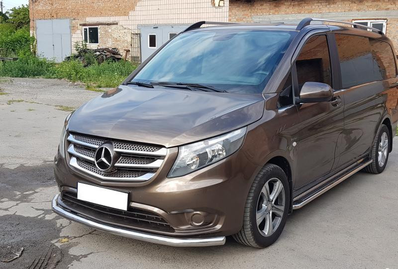 Купить Передняя защита ST008 (нерж.) для Mercedes Vito/V-class W447 2014- гг