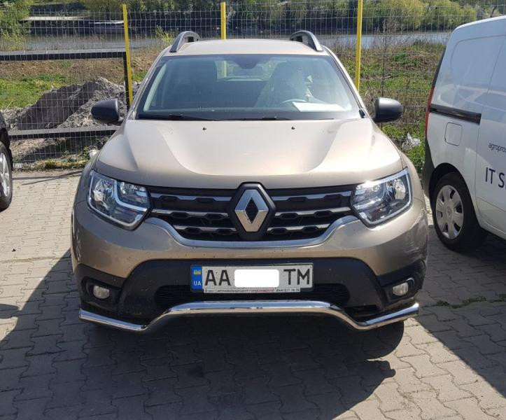 Купити Кенгурятник WT008 (нерж.) для Renault Duster 2018-2024 рр