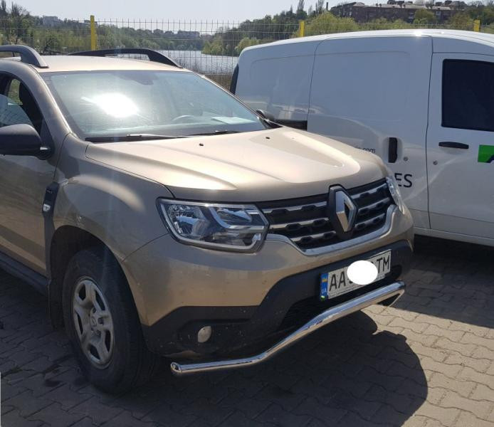 Купити Кенгурятник WT008 (нерж.) для Renault Duster 2018-2024 рр