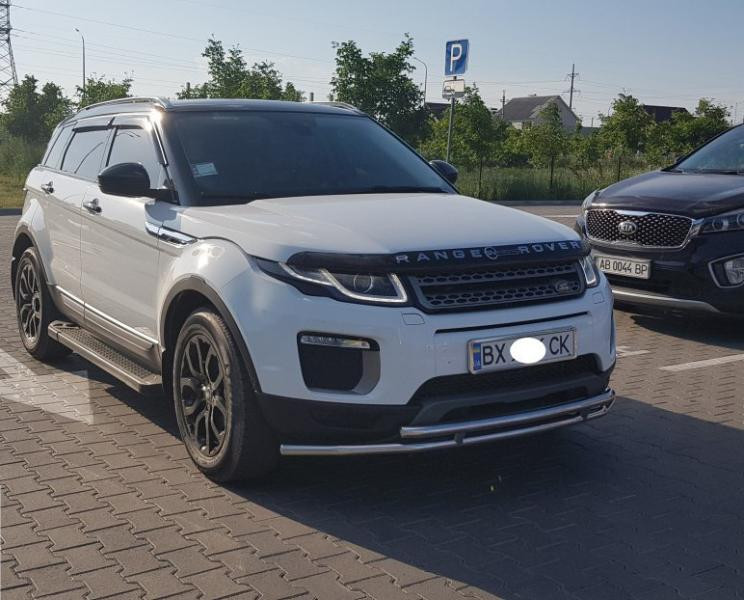 Купити Передній захист ST014-1 (нерж) для Range Rover Evoque 2012-2018 рр