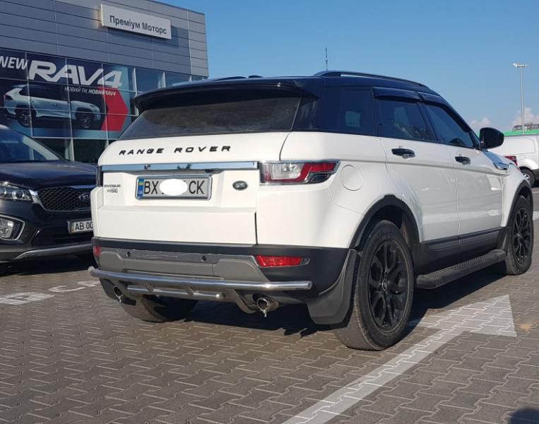 Купити Задній захист AK005-1 (нерж) для Range Rover Evoque 2012-2018 рр