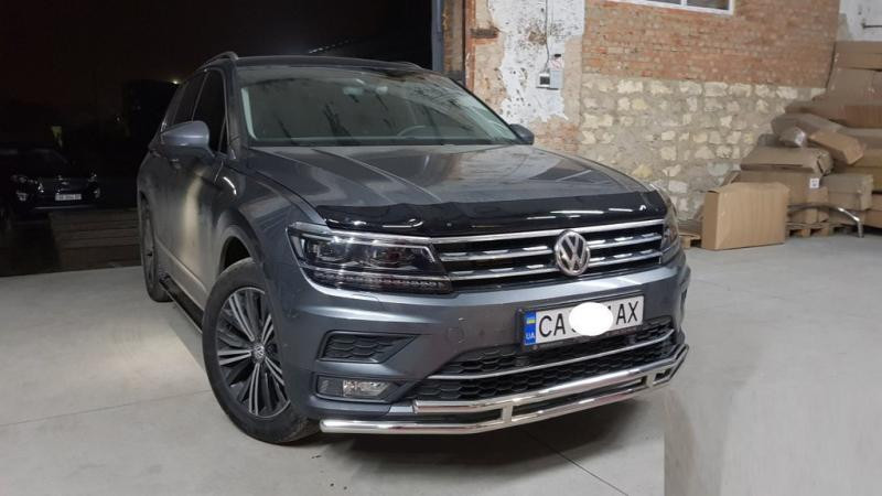 Купити Передній захист ST016 (нерж) для Volkswagen Tiguan 2016-2023 рр