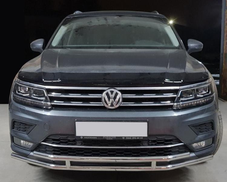 Купити Передній захист ST016 (нерж) для Volkswagen Tiguan 2016-2023 рр