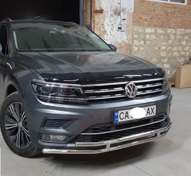 Купити Передній захист ST016 (нерж) для Volkswagen Tiguan 2016-2023 рр