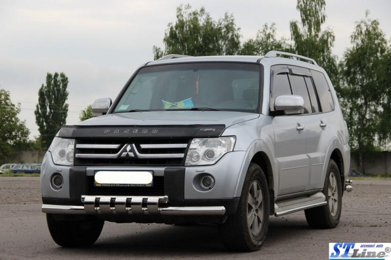 Купить Передняя защита ST015-13 (нерж.) для Mitsubishi Pajero Wagon IV