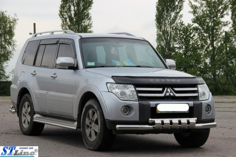 Купить Передняя защита ST015-13 (нерж.) для Mitsubishi Pajero Wagon IV