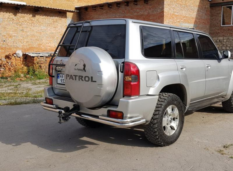 Купить Задняя дуга AK005-3 (нерж) для Nissan Patrol Y61 1997-2011 гг