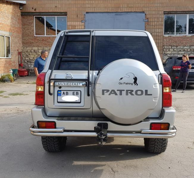 Купить Задняя дуга AK005-3 (нерж) для Nissan Patrol Y61 1997-2011 гг
