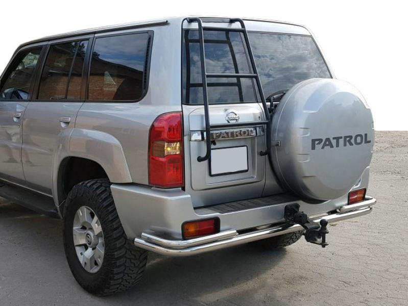 Купить Задняя дуга AK005-3 (нерж) для Nissan Patrol Y61 1997-2011 гг
