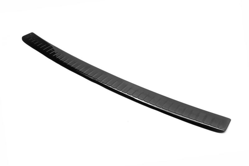 Купить Накладка на задний бампер с загибом (ABS-пластик) Матовая для Volkswagen T5 Multivan 2003-2010 гг