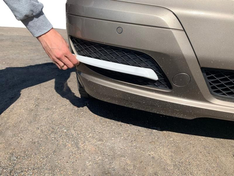 Купить Реснички в бампер (2010-2025, под покраску) для Mercedes Vito W639