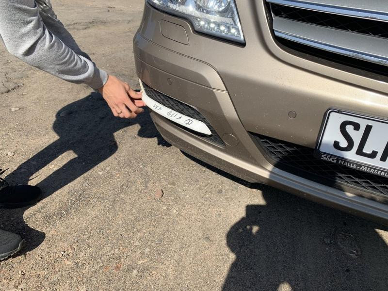 Купить Реснички в бампер (2010-2025, под покраску) для Mercedes Vito W639