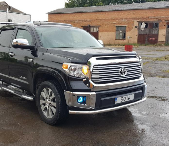 Купить Передняя защита ST008 (нерж) для Toyota Tundra 2007-2021 гг