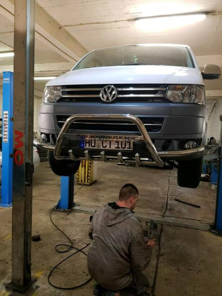 Купить Кенгурятник WT004ST (нерж) для Volkswagen T5 2010-2015 гг