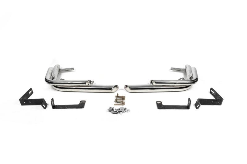 Купить Задние углы AK003-Double (2 шт., нерж.) для Nissan X-trail T31 2007-2014 гг