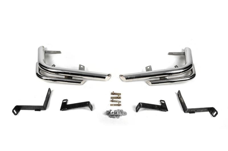 Купить Задние углы AK003-Double (2 шт., нерж.) для Nissan X-trail T31 2007-2014 гг