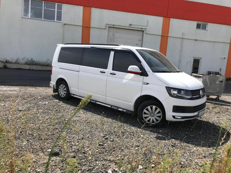 Купить Интегрированные рейлинги (черные) Длинная база для Volkswagen T6
