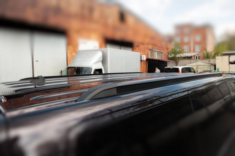 Купить Интегрированные рейлинги (черные) Длинная база для Volkswagen T6