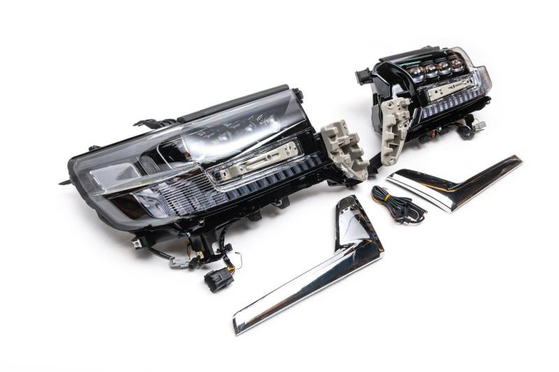 Купить Передние фары 2016-2025 (Bugatti) для Toyota Land Cruiser 200