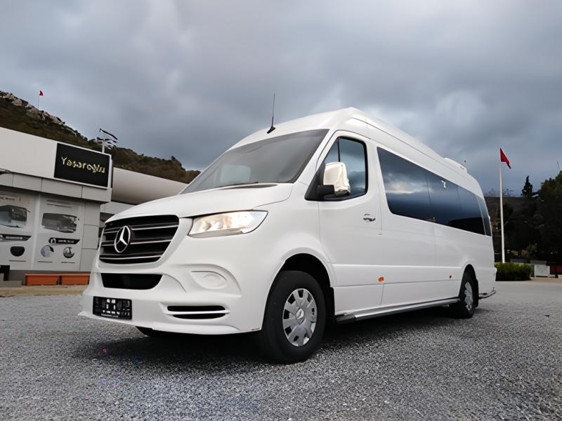 Купить Накладка на передний бампер V3 (под покраску) для Mercedes Sprinter W907/W910 2018- гг
