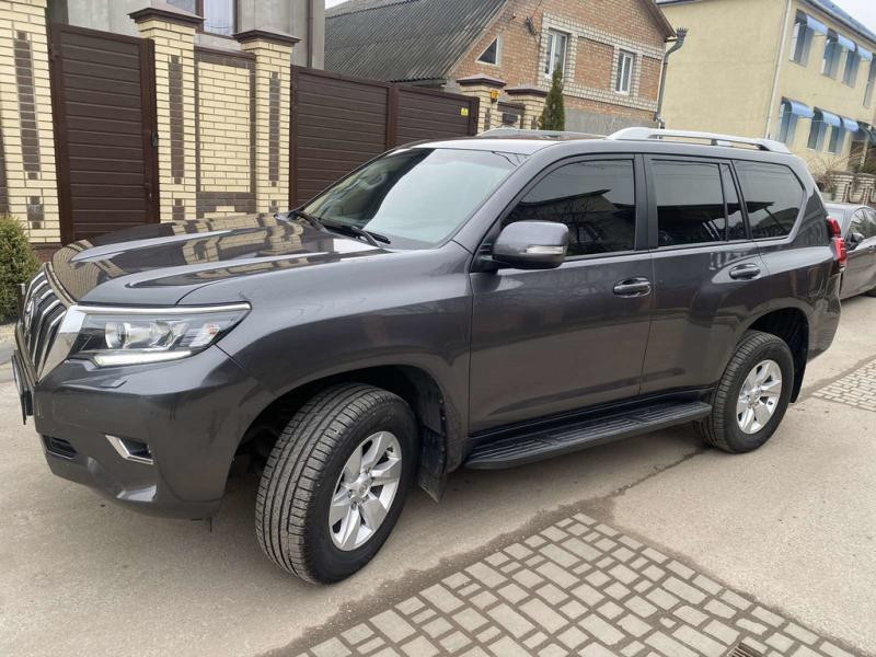 Купити Рейлінги оригінальний дизайн (Сірі, 2 шт) для Toyota Land Cruiser Prado 150