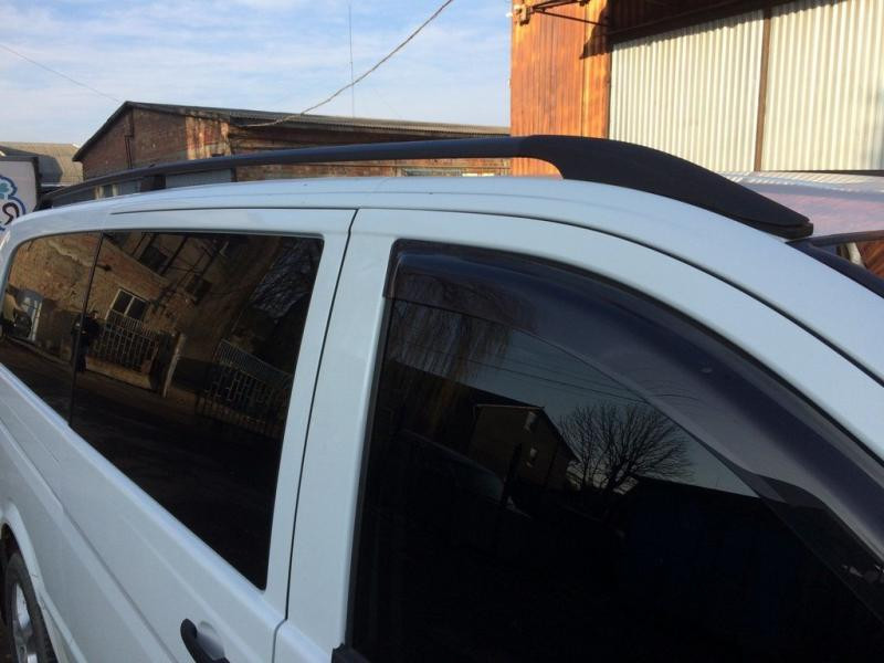 Купити Рейлінги чорні DDU (пласт. ніжки.) Коротка база (SHORT) для Mercedes Vito / V-class W447 2014- рр