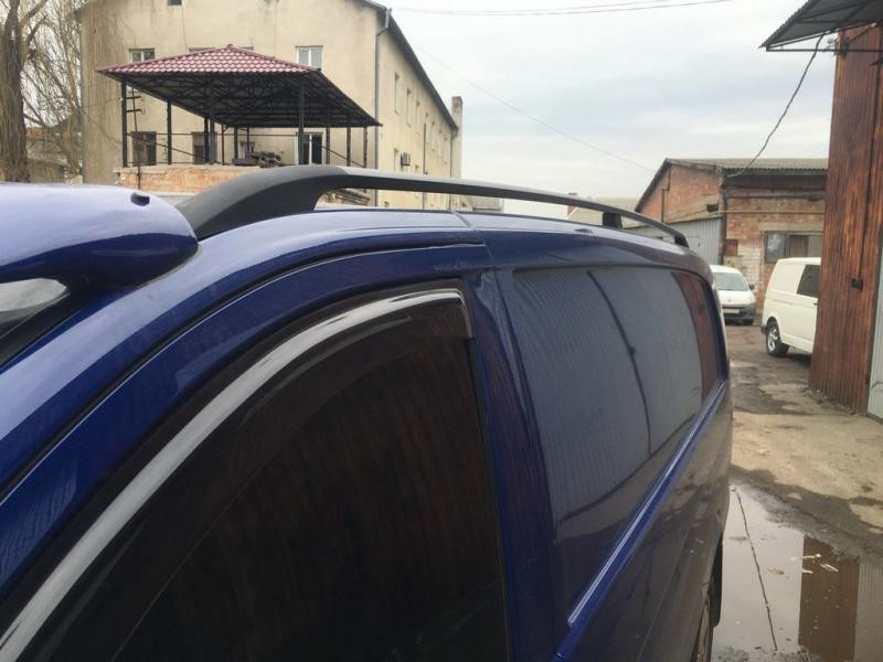 Купить Рейлинги черные DDU (пласт. ножки.) Средняя база (LONG) для Mercedes Vito/V-class W447 2014- гг