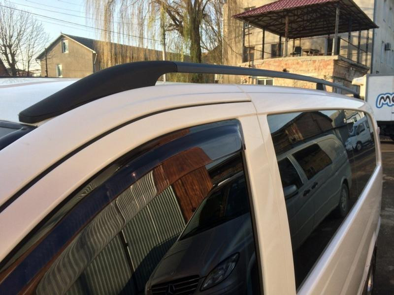 Купить Рейлинги черные DDU (пласт. ножки.) Средняя база (LONG) для Mercedes Vito/V-class W447 2014- гг