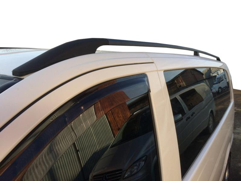 Купить Рейлинги черные DDU (пласт. ножки.) Средняя база (LONG) для Mercedes Vito/V-class W447 2014- гг